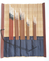 Pincel de escritura chino para caligrafía profesional y pintura (16 piezas) - Arteztik
