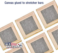 US Art Supply - Lienzo decorativo (3.0 x 3.0 in, 12 unidades), color negro - Arteztik
