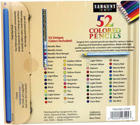 Lápices de colores Sargent Art Premium, paquete de 52 colores surtidos y metálicos, 22-7294 - Arteztik
