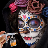 Master Airbrush ABD KIT-WBPF-16-20 – Sistema de aerógrafo para pintura corporal y facial, profesional, con compresor estándar (09 artículos) - Arteztik
