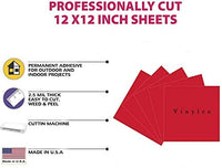 Vinilo permanente de 12.0 in x 12.0 in, 5 paquetes de vinilo brillante para interior y exterior, con reverso adhesivo en acabado brillante para silueta y crricut para hacer monogramas pegatinas y letras. - Arteztik
