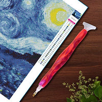 Bolígrafo de resina pintado a mano con diamantes, bordado de diamantes 5D bricolaje, hecho a mano, bolígrafo perforador de diamantes de fantasía, herramienta para coser y arte de uñas - Arteztik
