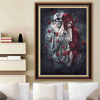 Halloween Decorations DIY 5D Diamond Painting by Number Kits Full Drill Rhinestone Pictures Painting Arts Craft for Home Wall Decor (12” x 10”,Halloween Pumpkin) - Arteztik

