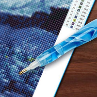 Bolígrafo de resina pintado a mano con diamantes, bordado de diamantes 5D bricolaje, hecho a mano, bolígrafo perforador de diamantes de fantasía, herramienta para coser y arte de uñas - Arteztik
