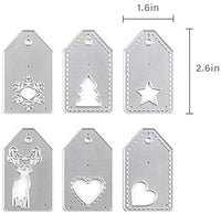 Plantillas de metal con diseño de corona de árbol de Navidad, herramienta de repujado para álbumes, tarjetas de papel, álbumes de recortes, manualidades (ramas de árbol y pino) - Arteztik
