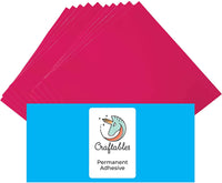 Craftables Hojas de vinilo adhesivo permanente de 12 x 12 pulgadas - Arteztik
