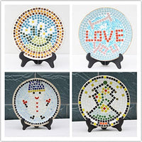 F Fityle 250 piezas de muchos colores cuadrados azulejos de mosaico de vidrio para hacer mosaico artesanía, multicolor - Arteztik
