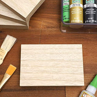 Bright Creations bloques de madera sin terminar para manualidades, bloque de letreros, juegos para niños (7 x 7 in, 4 unidades) - Arteztik
