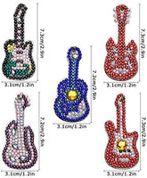Soleebee 5 piezas DIY 5D completo taladro diamante pintura llavero por número Kit mosaico hacer doble cara taladro colgante cristal Rhinestones llavero bolsa regalo (mariposa) - Arteztik
