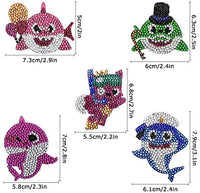 Soleebee - Juego de 10 llaveros de pintura con diamantes 5D para hacer mosaicos, con colgante de doble cara y brillantes de cristal, ideal como regalo (crema de fruta/hielo) - Arteztik
