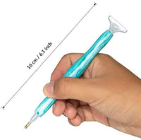 Bolígrafo de resina pintado a mano con diamantes, bordado de diamantes 5D bricolaje, hecho a mano, bolígrafo perforador de diamantes de fantasía, herramienta para coser y arte de uñas - Arteztik
