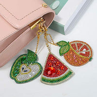 Soleebee 5 piezas DIY 5D completo taladro diamante pintura llavero por número Kit mosaico hacer doble cara taladro colgante cristal Rhinestones llavero bolsa regalo (mariposa) - Arteztik
