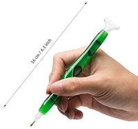 Bolígrafo de resina pintado a mano con diamantes, bordado de diamantes 5D bricolaje, hecho a mano, bolígrafo perforador de diamantes de fantasía, herramienta para coser y arte de uñas - Arteztik
