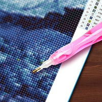Bolígrafo de resina pintado a mano con diamantes, bordado de diamantes 5D bricolaje, hecho a mano, bolígrafo perforador de diamantes de fantasía, herramienta para coser y arte de uñas - Arteztik
