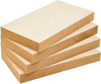 Bright Creations bloques de madera sin terminar para manualidades, bloque de letreros, juegos para niños (7 x 7 in, 4 unidades) - Arteztik
