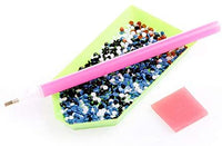 Witfox - Kit de pintura de diamantes 5D para bricolaje con números y lirios de agua, 15.7 x 11.8 in - Arteztik
