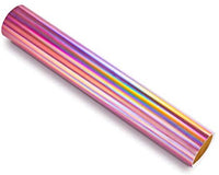 TECKWRAP Vinilo brillante holográfico de arcoíris y oro rosa cromado, 1 pies x 5 pies - Arteztik

