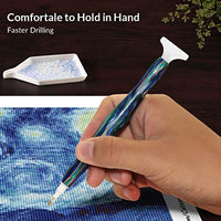 Bolígrafo de resina pintado a mano con diamantes, bordado de diamantes 5D bricolaje, hecho a mano, bolígrafo perforador de diamantes de fantasía, herramienta para coser y arte de uñas - Arteztik
