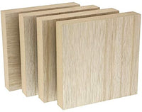 Bright Creations bloques de madera sin terminar para manualidades, bloque de letreros, juegos para niños (7 x 7 in, 4 unidades) - Arteztik
