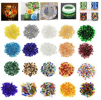 F Fityle 250 piezas de muchos colores cuadrados azulejos de mosaico de vidrio para hacer mosaico artesanía, multicolor - Arteztik
