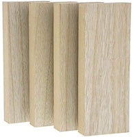 Bright Creations bloques de madera sin terminar para manualidades, bloque de letreros, juegos para niños (7 x 7 in, 4 unidades) - Arteztik
