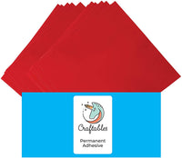 Craftables Hojas de vinilo adhesivo permanente de 12 x 12 pulgadas - Arteztik
