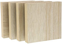Bright Creations bloques de madera sin terminar para manualidades, bloque de letreros, juegos para niños (7 x 7 in, 4 unidades) - Arteztik
