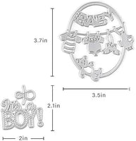 Plantillas de metal con diseño de corona de árbol de Navidad, herramienta de repujado para álbumes, tarjetas de papel, álbumes de recortes, manualidades (ramas de árbol y pino) - Arteztik
