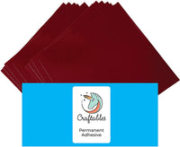 Craftables Hojas de vinilo adhesivo permanente de 12 x 12 pulgadas - Arteztik
