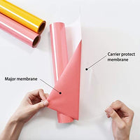 KENICUT PU transferencia de calor adhesivo rollo de vinilo 100.1 x 11.5 ft para camiseta DIY (azul)
