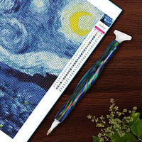 Bolígrafo de resina pintado a mano con diamantes, bordado de diamantes 5D bricolaje, hecho a mano, bolígrafo perforador de diamantes de fantasía, herramienta para coser y arte de uñas - Arteztik
