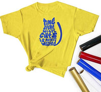 KENICUT PU transferencia de calor adhesivo rollo de vinilo 100.1 x 11.5 ft para camiseta DIY (azul) - Arteztik
