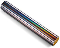 TECKWRAP Vinilo brillante holográfico de arcoíris y oro rosa cromado, 1 pies x 5 pies - Arteztik
