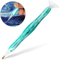 Bolígrafo de resina pintado a mano con diamantes, bordado de diamantes 5D bricolaje, hecho a mano, bolígrafo perforador de diamantes de fantasía, herramienta para coser y arte de uñas - Arteztik
