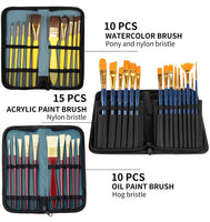Juego de pintura de artista de lujo de 149 piezas con caballete de aluminio y madera maciza de haya, 96 pinturas, lienzo estirado y accesorios, suministros de pintura artística para artistas, principiantes y adultos
